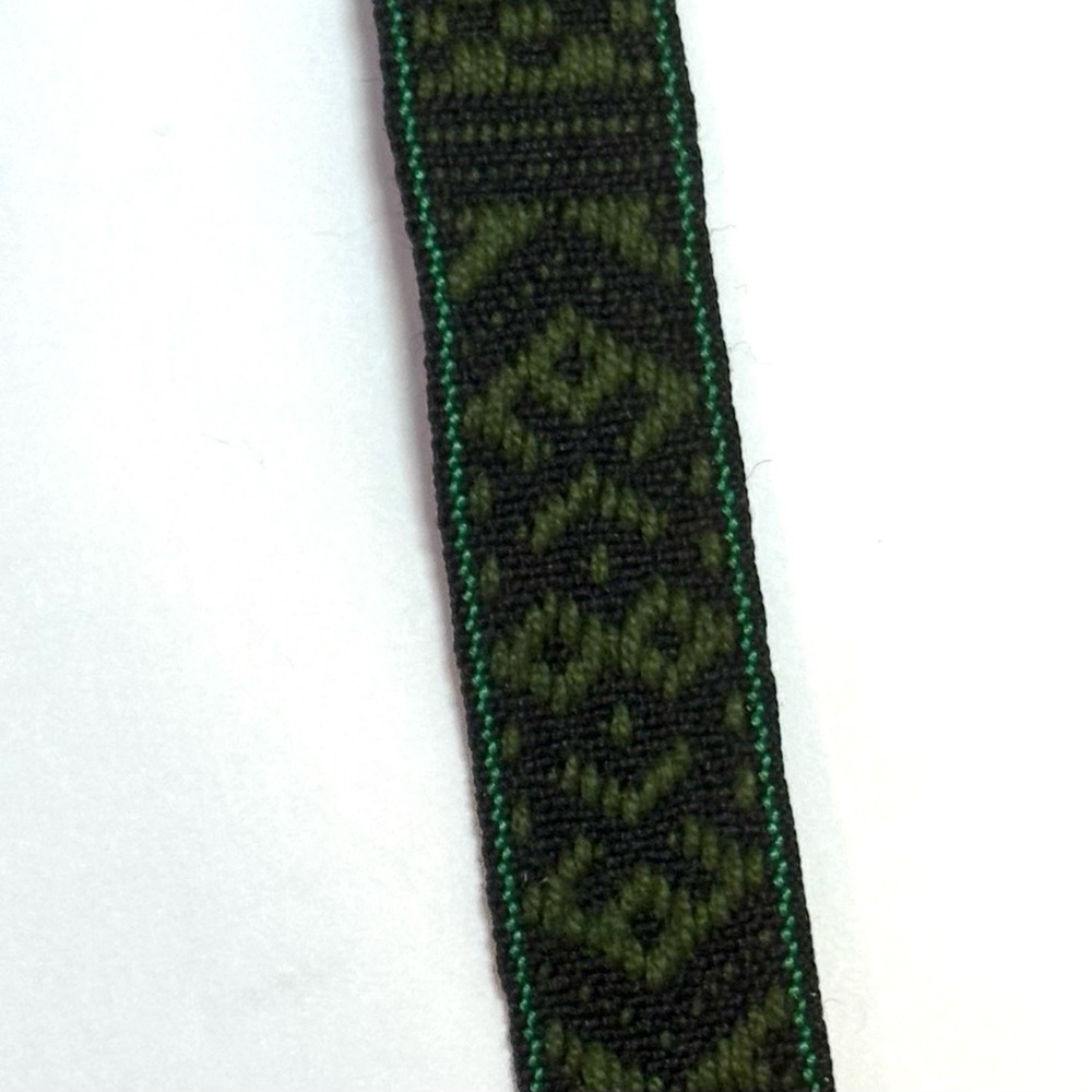 Steller Handcrafted Goods Nordic Sweater Crossbody Purse Green/Gray/Burgundy - Picture 9 of 10